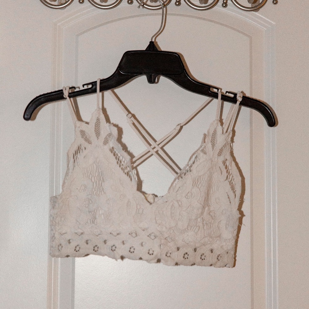 White Lace Bra